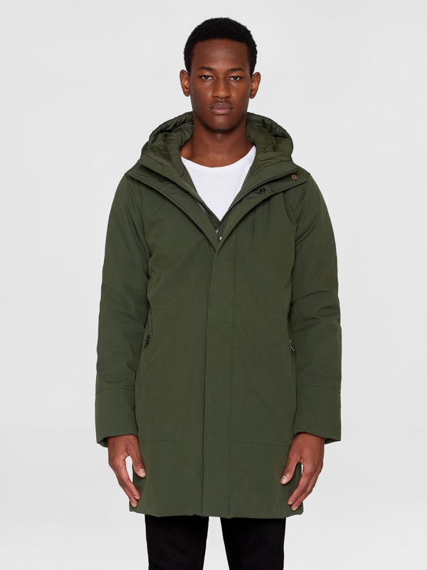KnowledgeCotton Apparel - MEN Long soft shell jacket CLIMATE SHELL™ Jackets 1090 Forrest Night