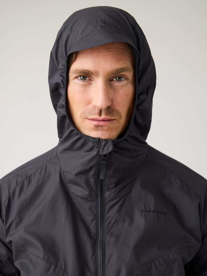 KnowledgeCotton Apparel - MEN Vent Ripstop 90 lightweight jacket Jackets 1300 Black Jet