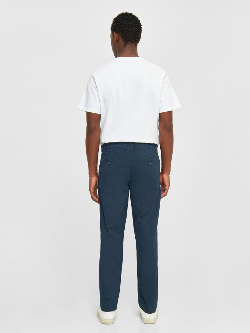 KnowledgeCotton Apparel - MEN CHUCK regular chino poplin pant Pants 1001 Total Eclipse